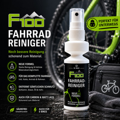 DR. WACK F100 Fahrradreiniger Fahrrad Reiniger Spray E-Bike Carbon Mattlack