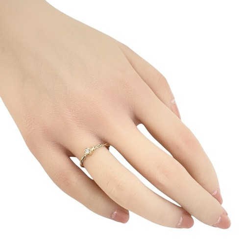 Anello Cartier #4.25 Trinity Twist oro giallo 18 carati K18 diamante usato - Foto 2 di 10