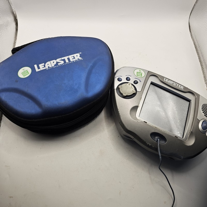 Leapfrog Leapster Multi Media Learning Game Blue/silver No Stylus Selling Parts