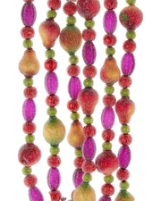 Kurt Adler 6 Ft Glass Fruit Garland Multicolor