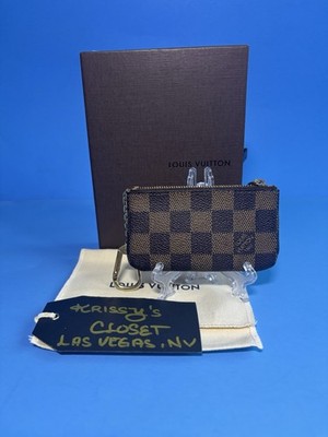   Authentic Louis Vuitton Damier Ebene Key Cles Pouch box + dustbag included