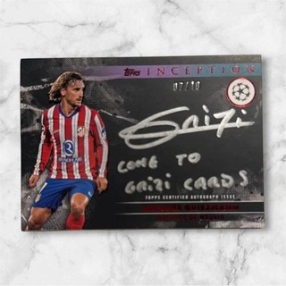 Topps inception Antoine Griezmann On card Auto Athletico Madrid With Message