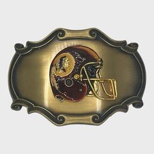 Vintage 1978 Rain Tree Washington Redskins NFL Football Metal Belt Buckle
