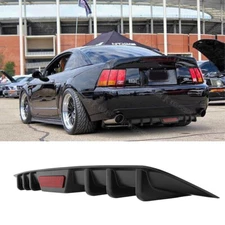For Ford Mustang 1999-2004 Rear Bumper Diffuser Lip Splitter Spoiler Matte Black