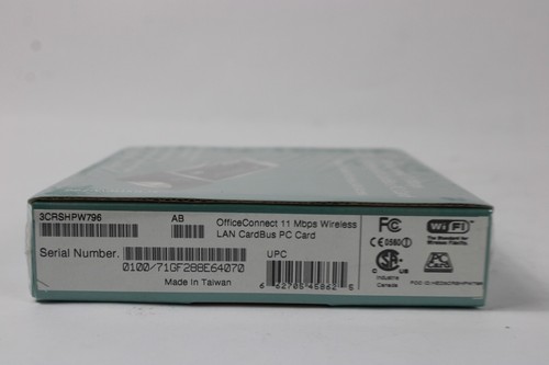 3Com OfficeConnect 11Mbps CardBus Bezprzewodowa sieć LAN 802.11b WiFi PC Karta 3CRSHPW796 - Zdjęcie 12 z 13