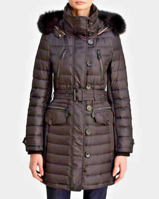 Burberry Brit リアルファー付きダウンコート XS Burberry Brit リアルファー付きダウンコート XS