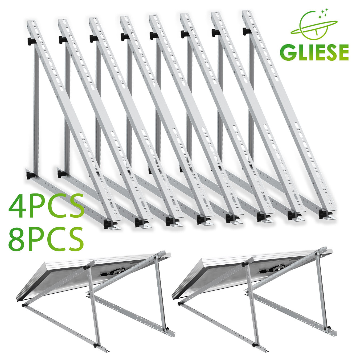 Soporte fotovoltaico DE 114 CM panel solar módulo solar 0°-90° cambio de elevación fotovoltaica 0%