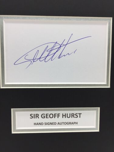 RARE Sir Geoff Hurst England Signed Photo Display + COA 1966 WORLD CUP FINAL - Picture 3 of 3