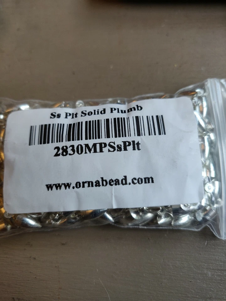 (200-CANTIDAD) Cuentas Ornamentales Placa Plata 8x4MM Plomada Sólida - Envío Gratis Foto 2 de 2