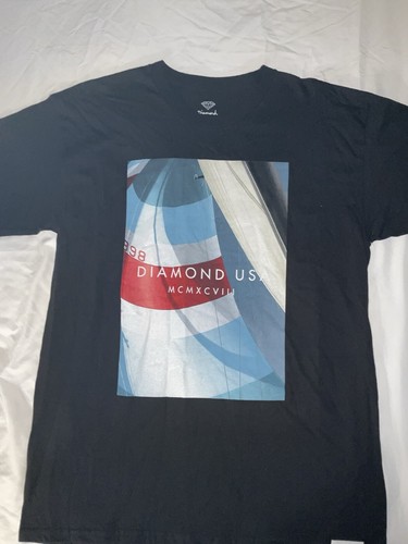 T-shirt Diamond Supply Co. Noir Taille L - Style Skate Et BMX, Occasion En Très Bon état