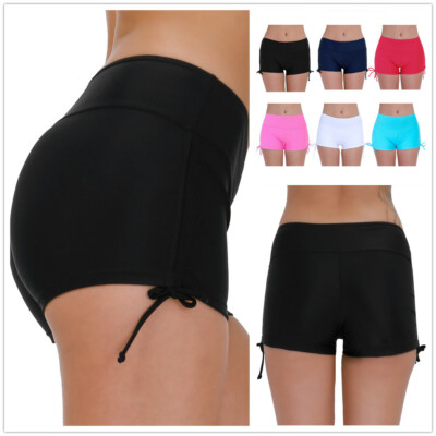 Damen Sexy Bade-Boardshorts Strand-Bikini-Hose Kurze Bademode Surf-Outfits-Sets