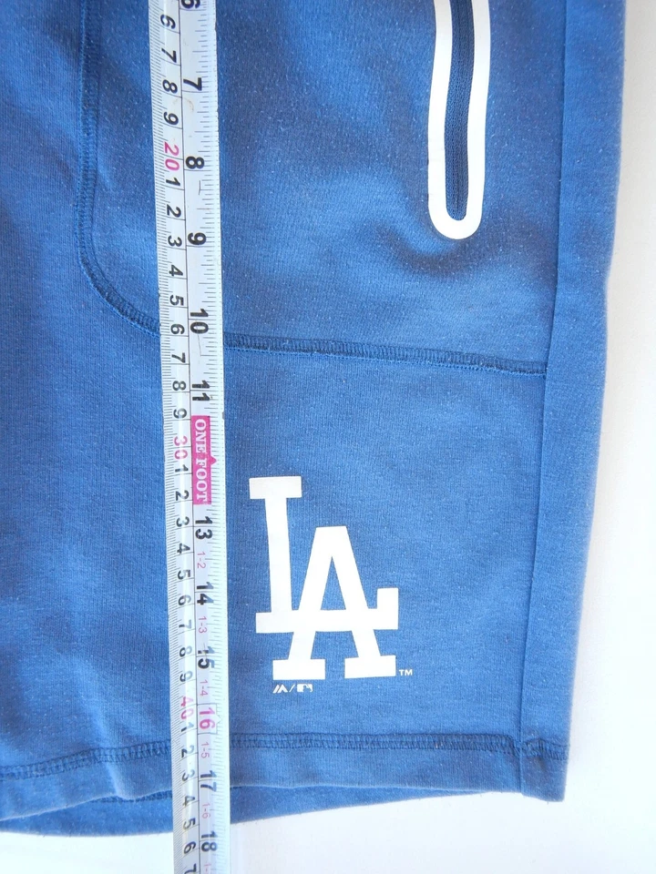 Pantalones Cortos Informales LA Dodgers Majestic Para Hombre Genuinos MLB Béisbol Azul - Talla Mediana Foto 4 de 4