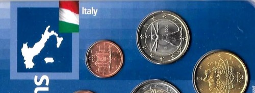 2002 ITALY - FIRST EURO MINT BU SET (8) - SEALED ORIG. PKG - BEAUTY! - Picture 5 of 8