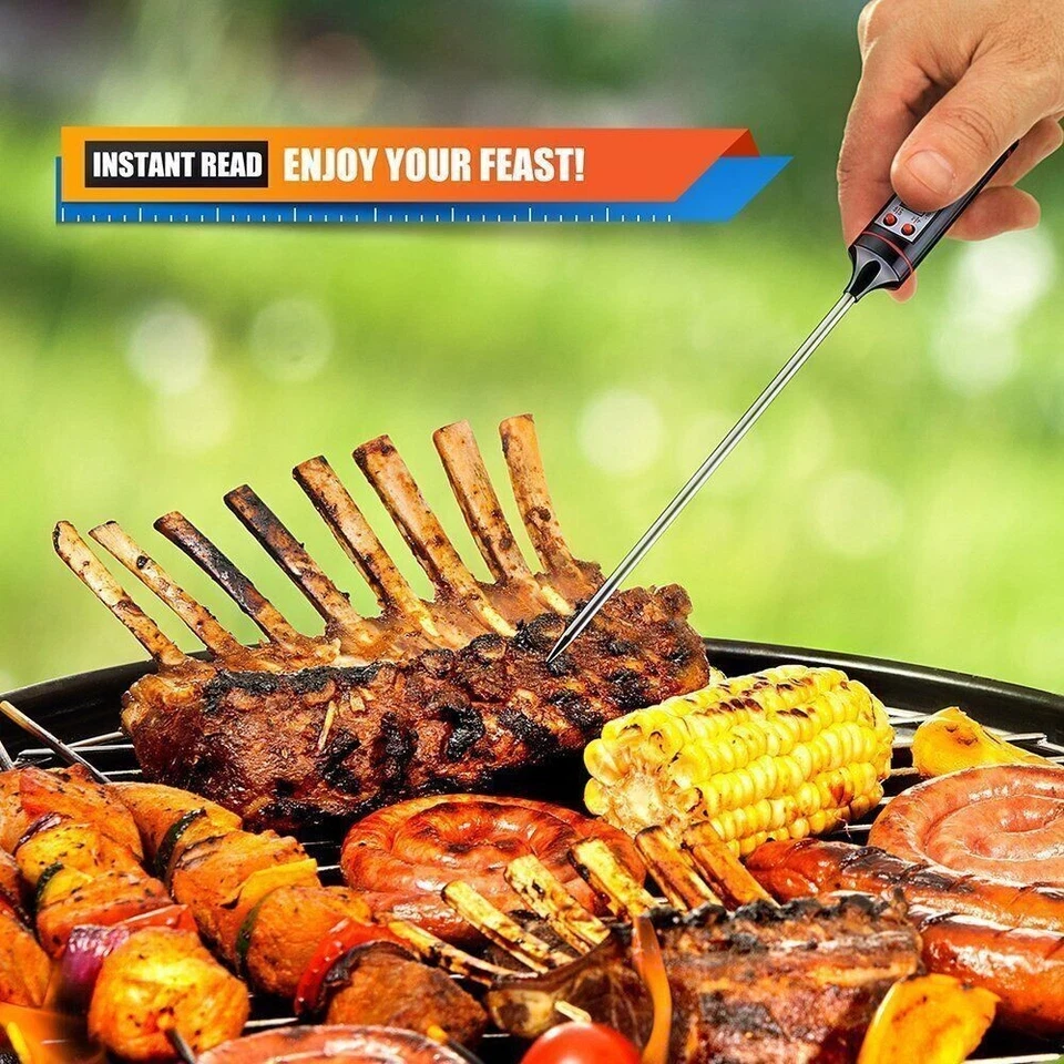 Instant Read Digital Meat Thermometer BBQ Grill Smoker For Kitchen Food Cooking - Image 4 of 4