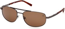 Timberland TB9285-06H Unisex Metal Sunglasses Polarized Brown Lens