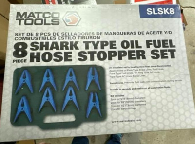 Matco Tools Shark Type Oil Fuel Hose Stopper Set SLSK8