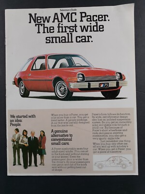 1975 AMC Pacer Salesman's Guide Brochure Vintage