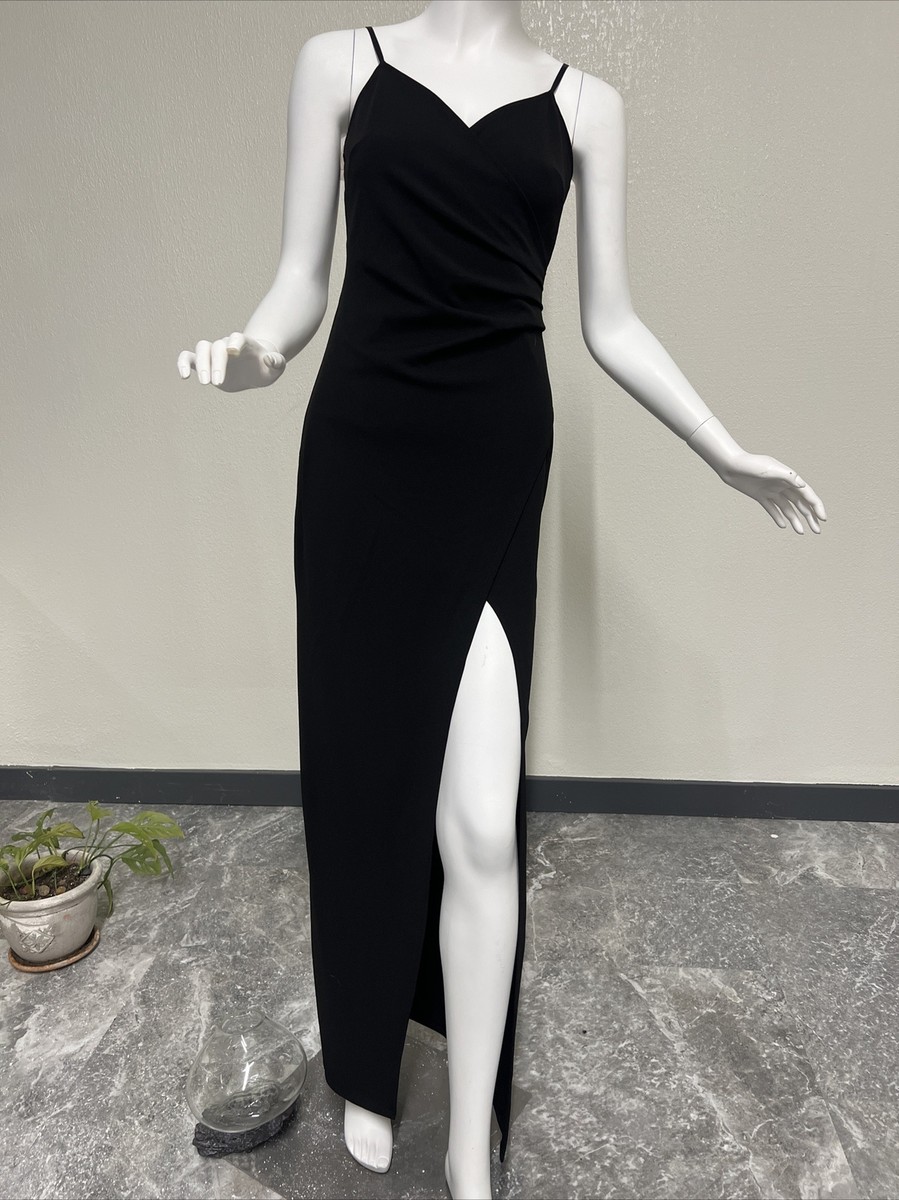 Beautiful Long Black Prom Dress size S made by Windsor | eBay