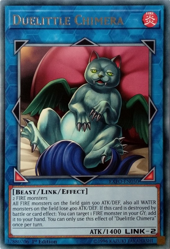 EXFO-EN050 DUELITTLE CHIMERA RARE 1ST EDITION YuGiOh CARD