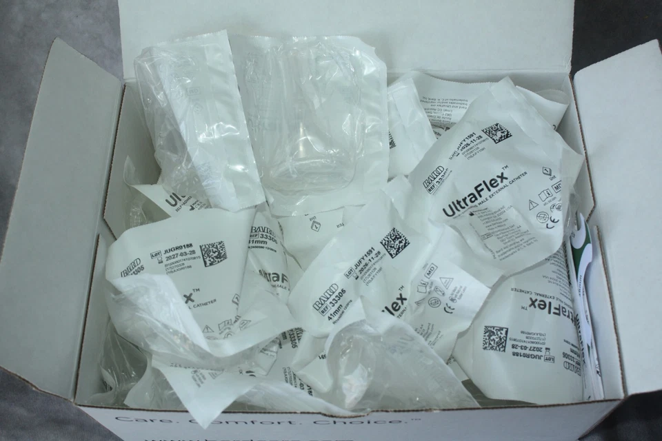 35 catéter de condón externo masculino 41 mm X-grande y 75 película de barrera de piel sin cuerdas Foto 2 de 4