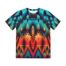 All Over Print T Shirt Unisex Adult Aztec Southwestern Native American Navajo