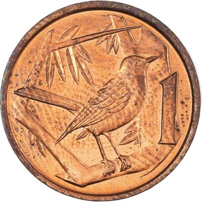 中古/美品 シマノISO LIMITED COLT KNIGHT 1.2-500 Cayman Islands | 1 Cent Coin | Grand Cayman Thrush | Elizabeth II