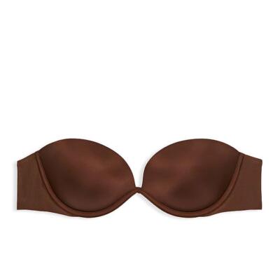 Victoria's Secret Bare Every-Way Strapless Bra w/Straps 38DD *Ganache* NEW!