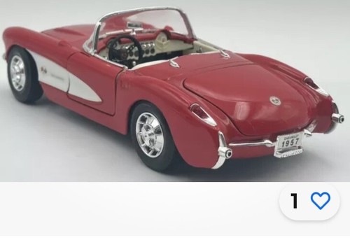 Road Signature Yat Ming '1957 Red Chevrolet Corvette Die-Cast 1/18 “NIB” 2001 - Picture 9 of 15