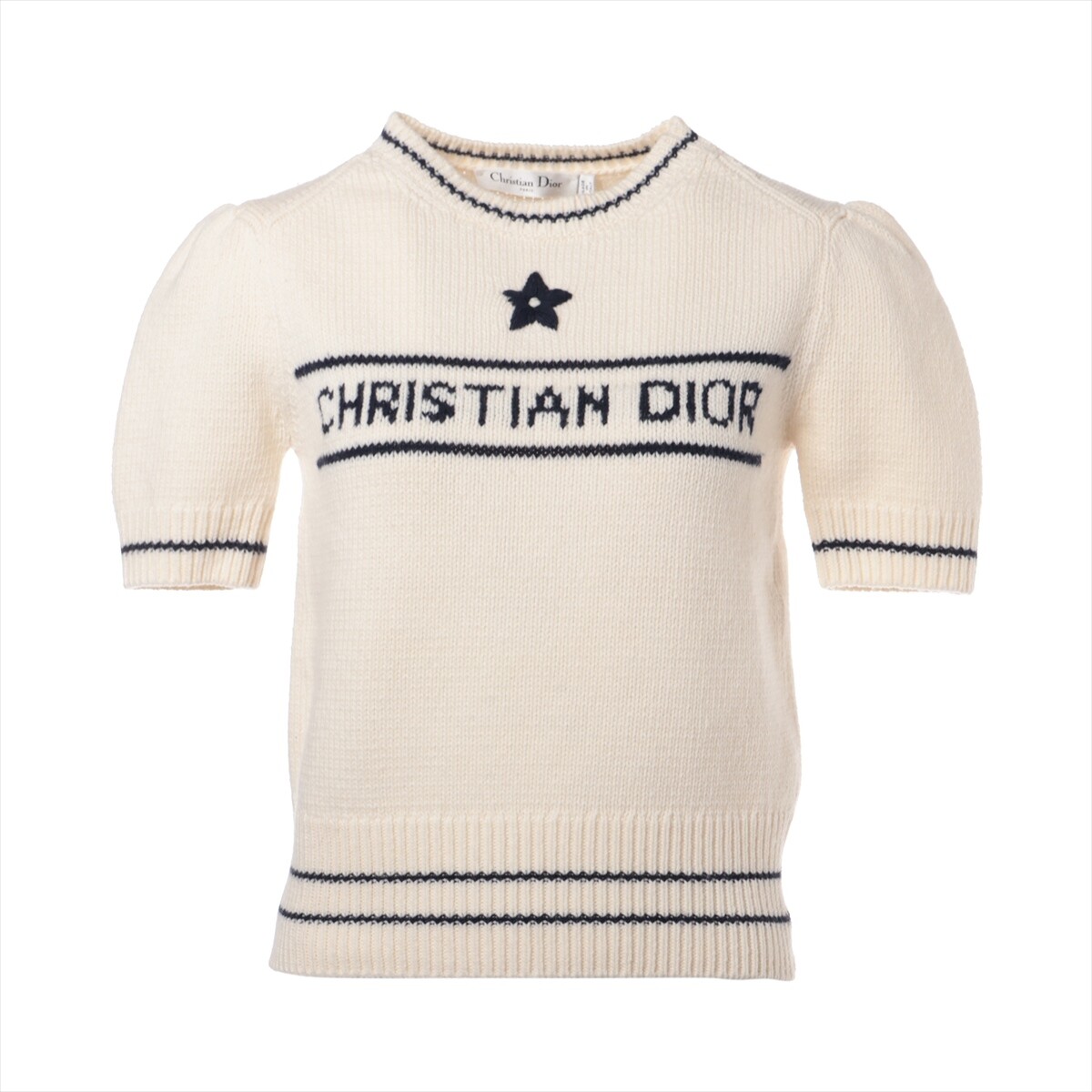 Christian Dior 09 Wool & Cashmere Short Sleeve Knitwear I40 Christian Dior 09 Wool & Cashmere Short Sleeve Knitwear I40