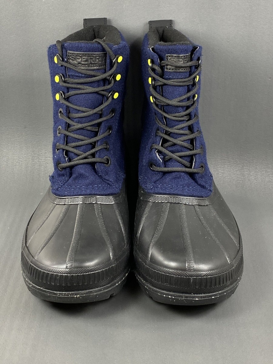 SPERRY Ice Bay Wool Navy Boots mens size 8.5 (new without  display picture 1