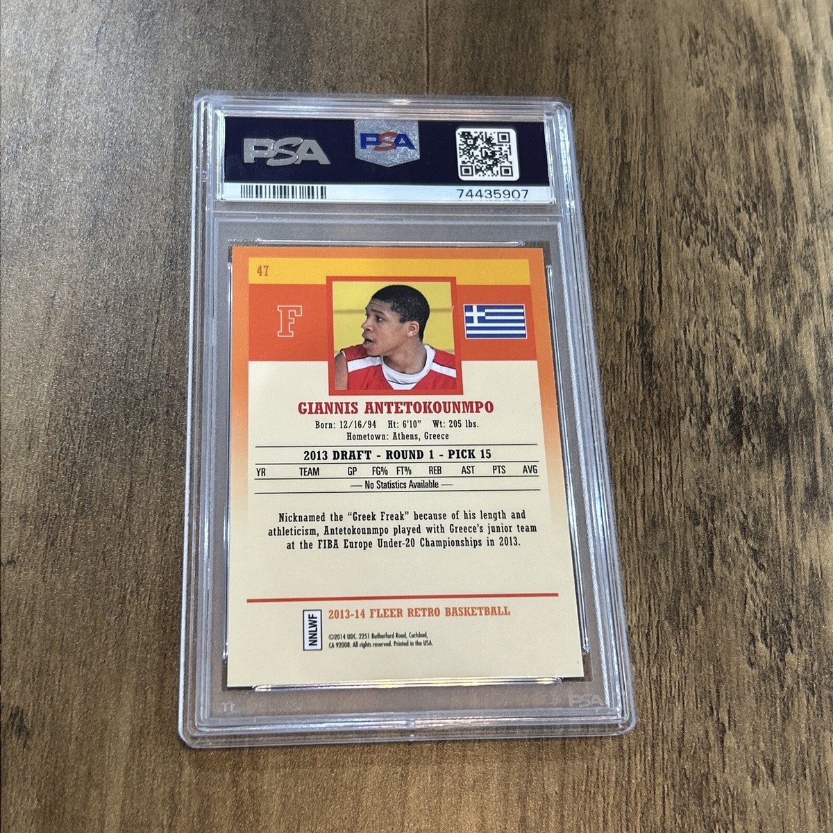 2013 Fleer Retro Giannis Antetokounmpo #47 RC PSA 9 | eBay