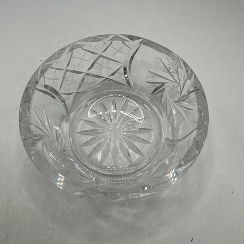 PLATO DE CARAMELO CUBIERTO DE CRISTAL PESADO VINTAGE CON TAPA FINAL ALTA - Imagen 3 de 5