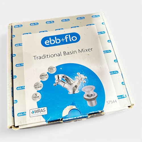 Ebb + Flo Traditional Taps Basin Mixer Suitable For High & Low Pressure 57544 - Picture 5 of 5