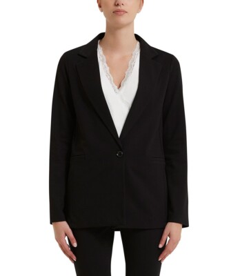 Loriblu Single-breasted black jacket New Siza M, Made In Italy