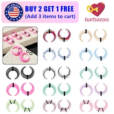 18Pcs Septum Stretching Kit 14G-00G Pincher Nose Ring Piercing Ear Tapers Gauges