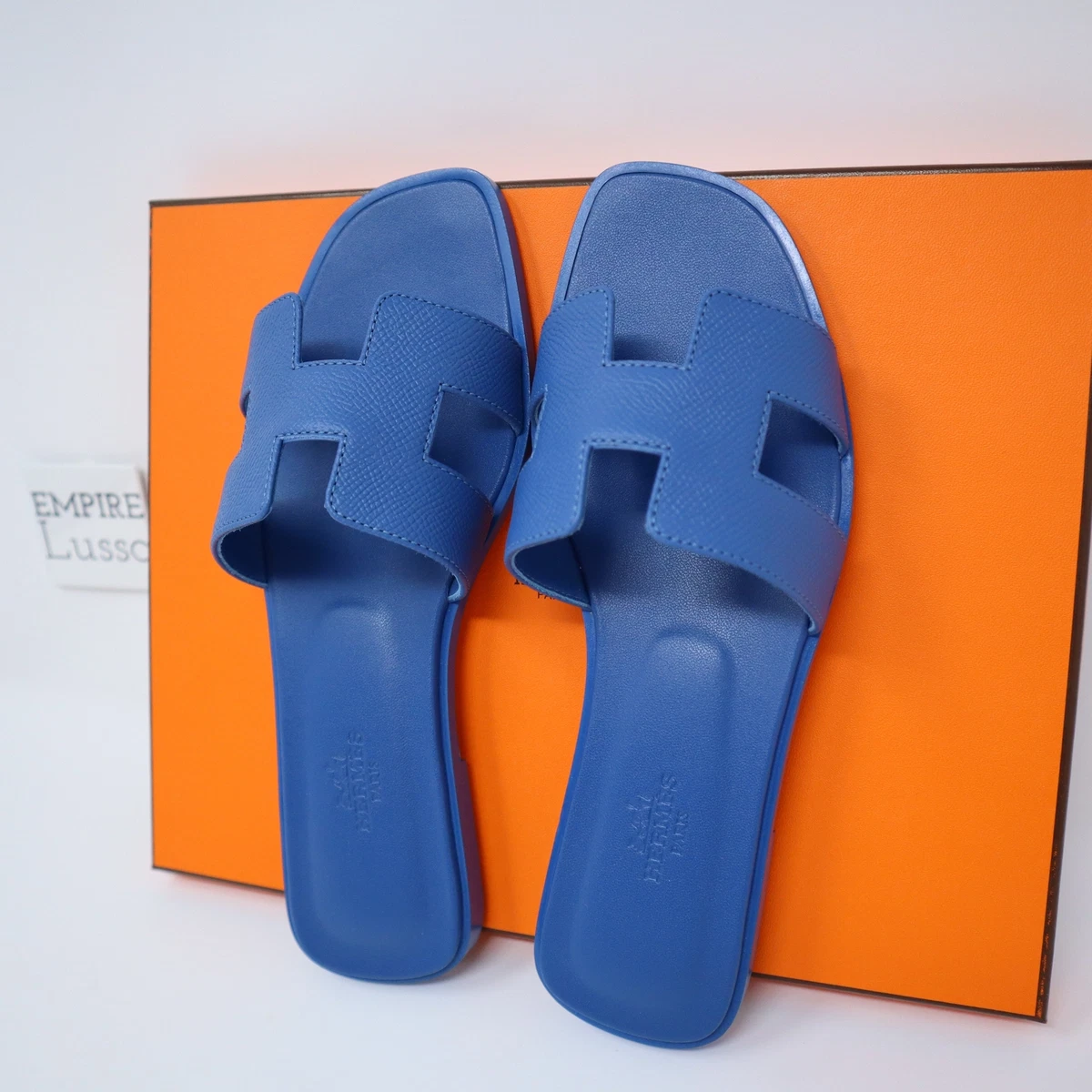 Blue hermes deals sandals