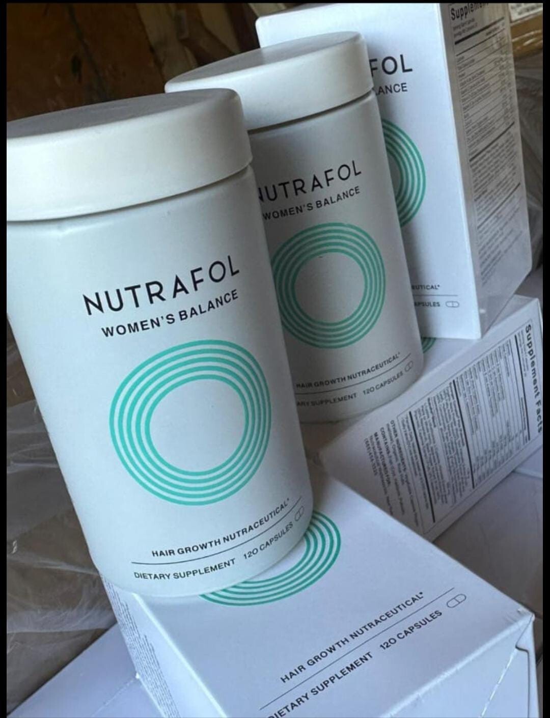 2 Nutrafol Women's Balance Hair, 240 Capsules, GLASS BOTTLE ✅ 2 Pack 🆓 Shipping