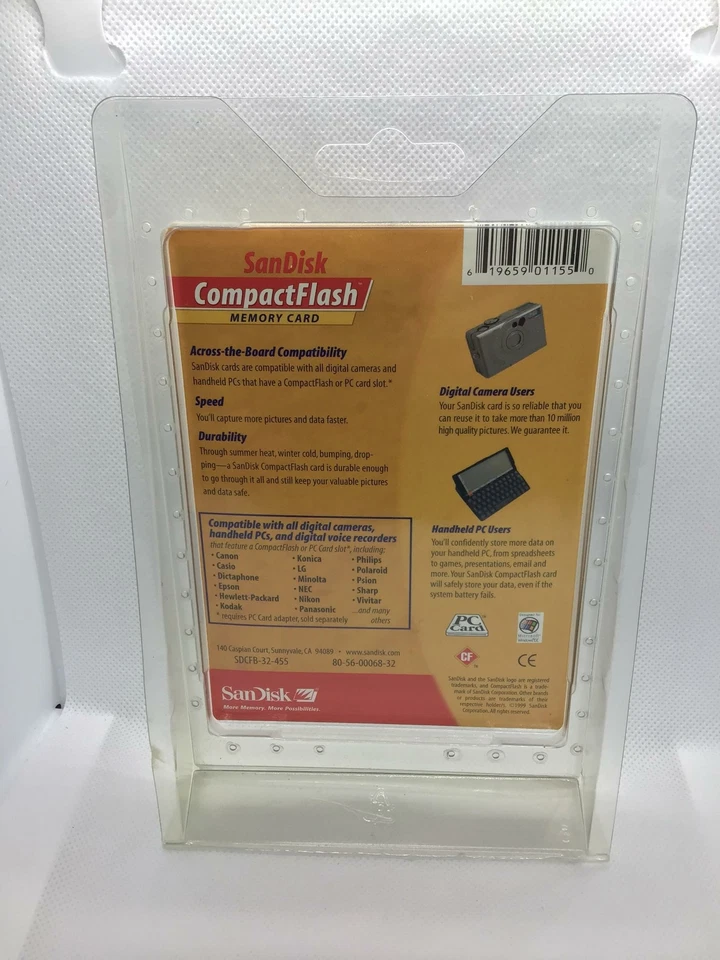 SanDisk 32 MB CompactFlash Memory Card (SDCFB-32-455) - Image 2 of 2