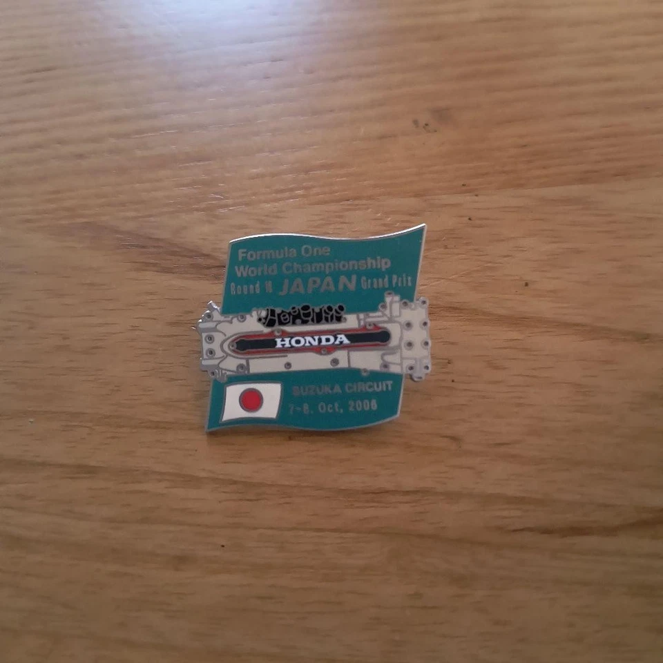 Honda F1 2005 2006 Pin Badge Set Jenson Button Hungary Suzuka GP Used - Image 4 of 4