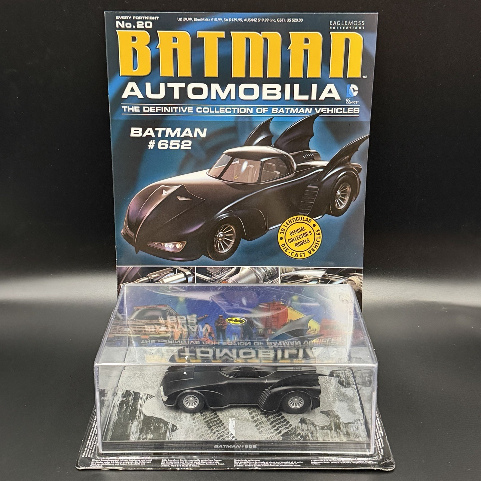 Eaglemoss Batman Automobilia Issue #20 - Batman #652 Model + Magazine NEW VGC