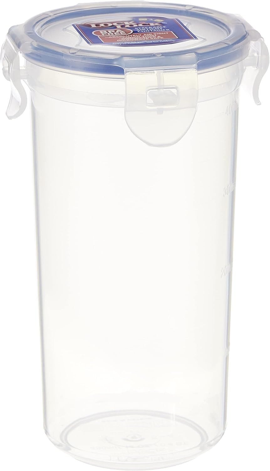 LocknLock Round Food Storage Container BPA Free Transparent Kitchen Box 430ml - Image 2