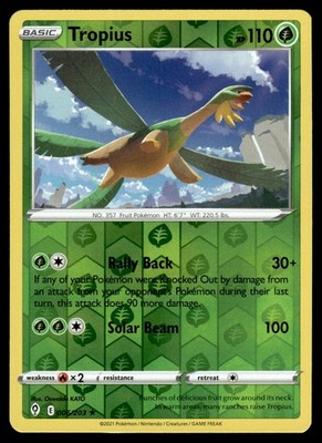 Tropius 006 Reverse Holo | Pokemon Evolving Skies | englisch | Near Mint