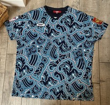 Rare 2012 Bosco Sport Russia Olympic Team Jersey Shirt Blue Firebird Wave 2XL