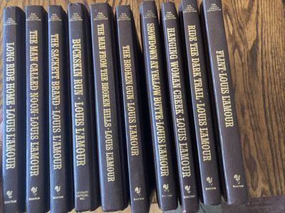 Louis L'Amour Collection Leatherette Book Lot of 10 Westerns