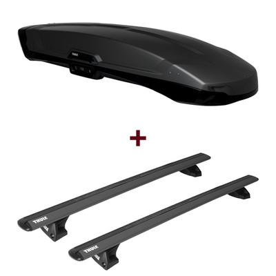Dachbox Thule Vector L + Dachträger Thule WingBar EVO für Toyota Yaris Cross MXP