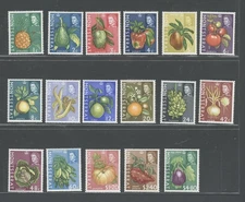 1965 Montserrat, Stanley Gibbons No. 160-76 - Set of 17 Values - MNH**