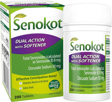 Dual Action with Softener for Effective Constipation Relief 200 Pack