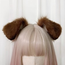 Collie Dog Ears Fold Style Hairhoop Headwear for Halloween Christmas Cosplay