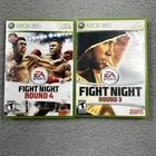 Lot of 2 Fight Night Round 3 and Round 4 Xbox 360 EA - CIB Tested Mike Tyson Ali