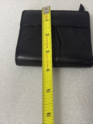 Vintage Coach Soho Pleated Black Leather Compact Mini Wallet | eBay
